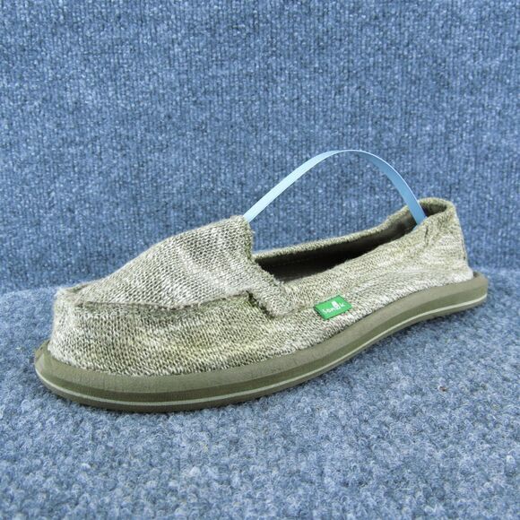 Sanuk Women‎ Slip-On Shoes Brown Fabric Slip On Size 6 Medium - Picture 1 of 10